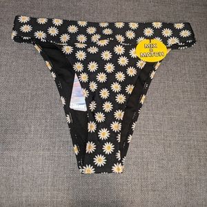 High rise cheeky floral bikini bottoms